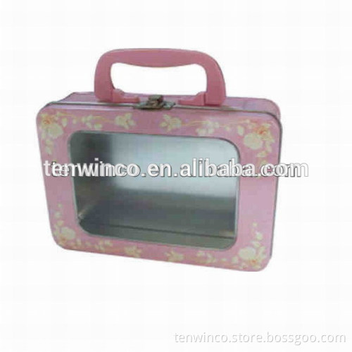 Regtangle PVC Window Lunch Tin Box